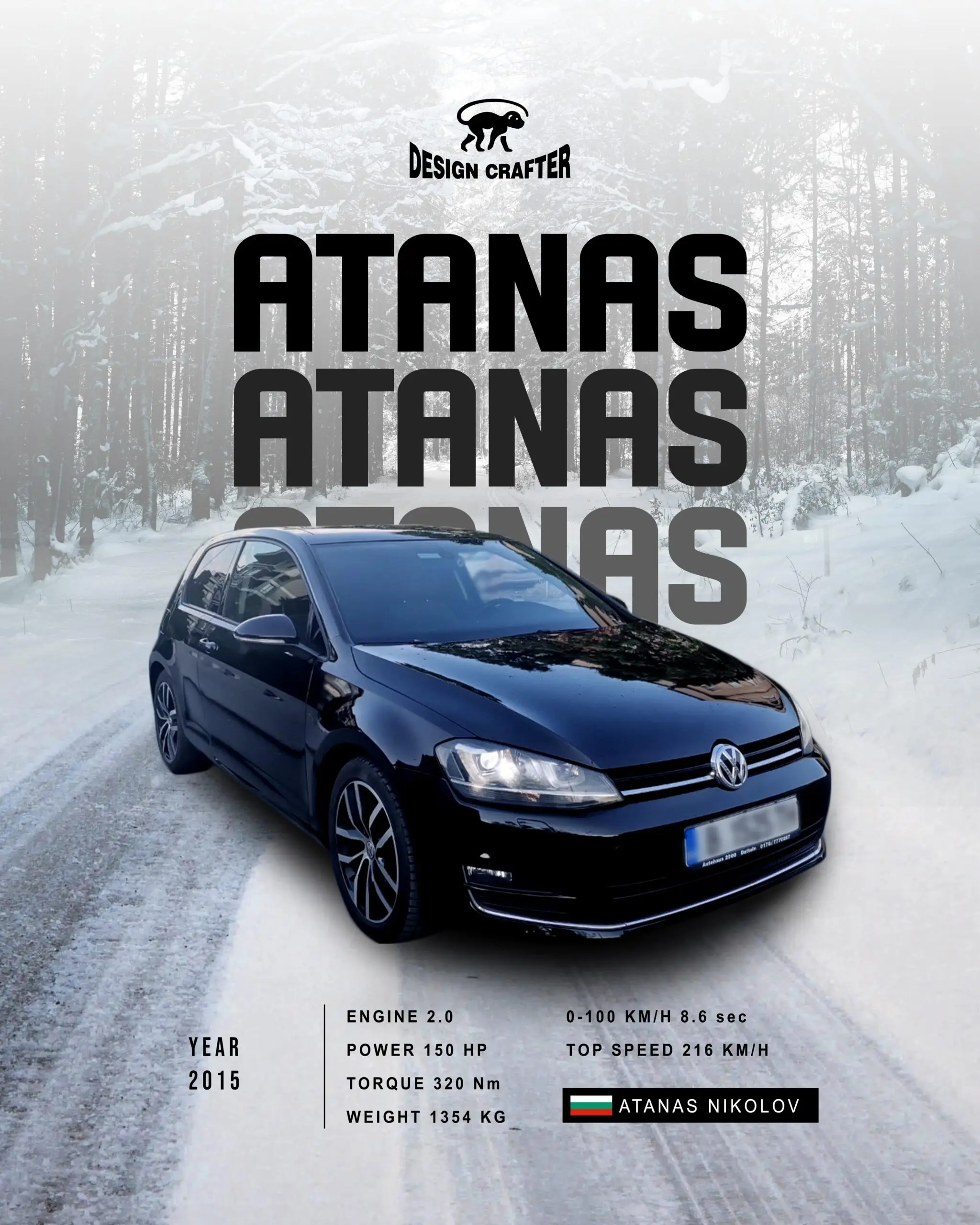 car poster 40 x 50 cm type 6 min scaled