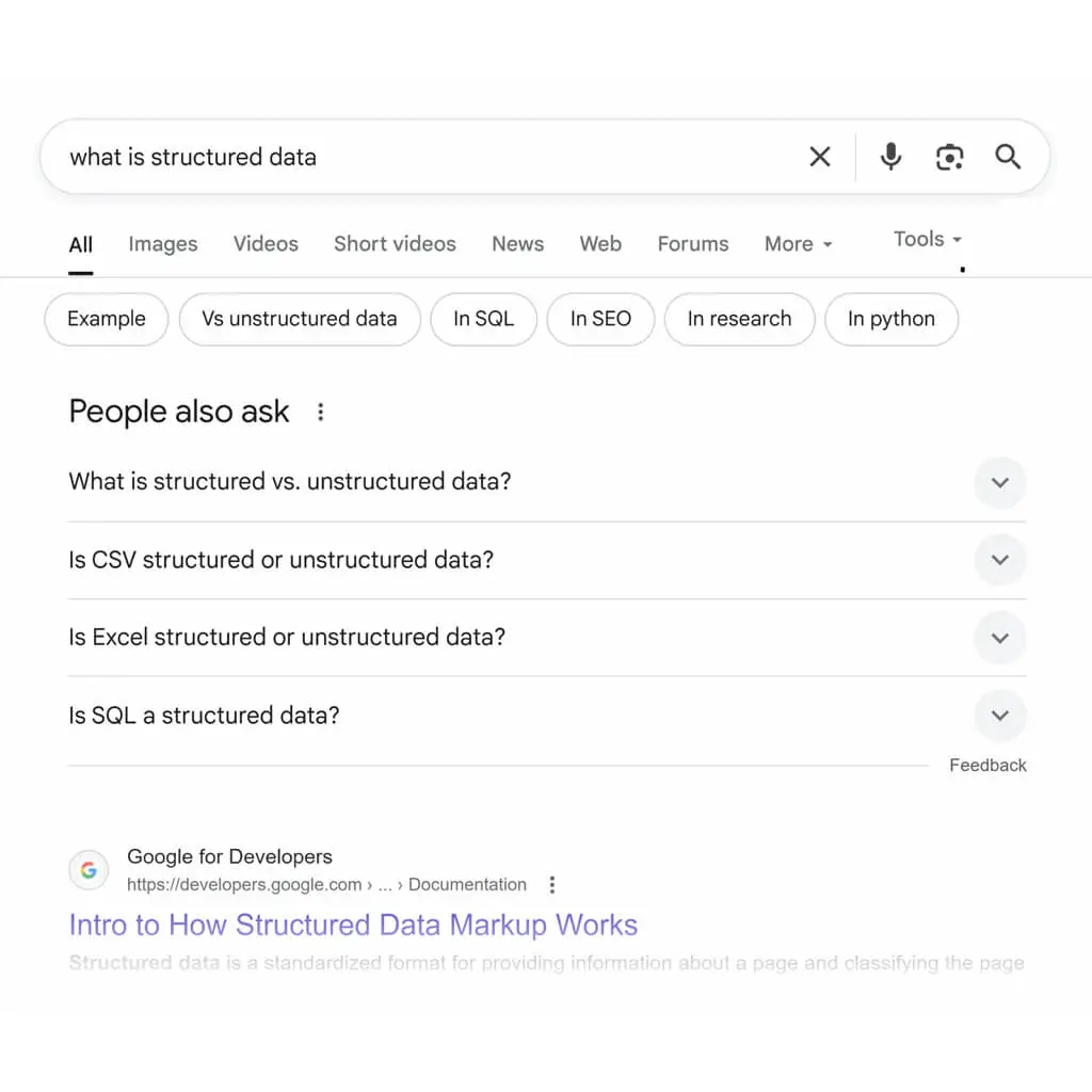 people also ask оптимизация