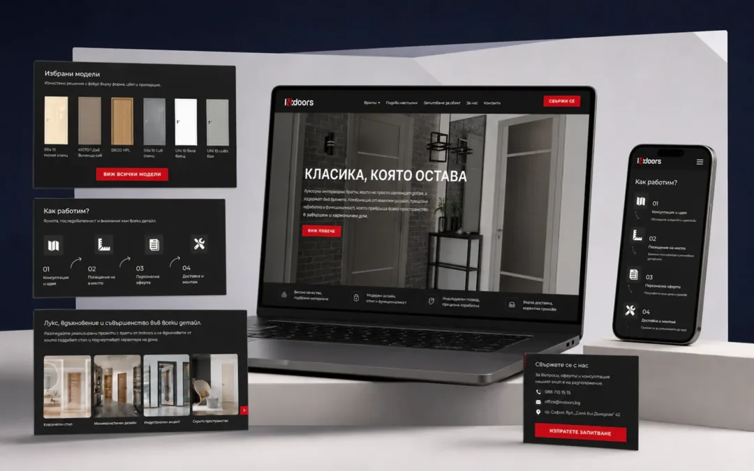 Сайт за врати и подови настилки Indoors