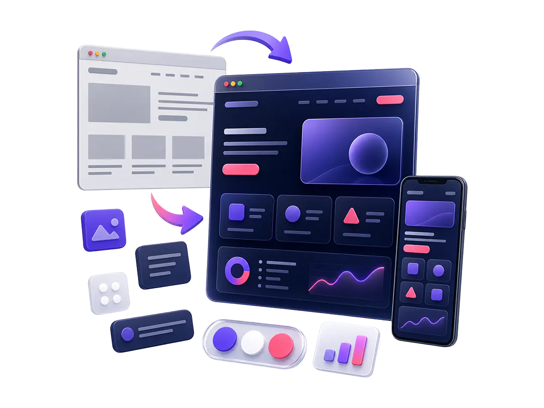 Редизайн на сайт с нова структура и responsive интерфейс